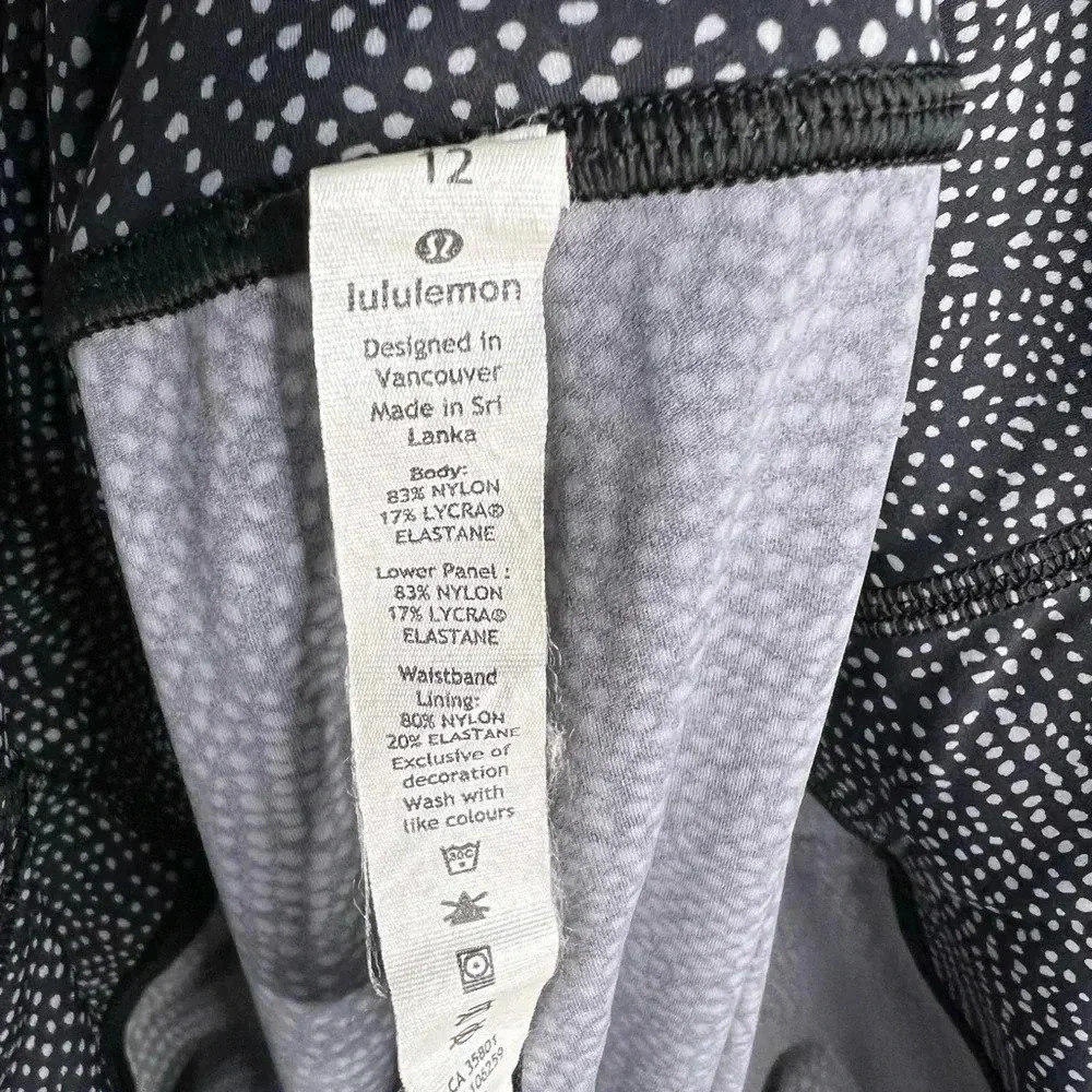 Lululemon Speed Wunder Tight Peloton Ice Grey Black Size 12 - Picture 7 of 10